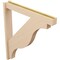 Ekena Millwork 5 1/2-in W x 38-in D x 42-in H Funston Block Rough Cedar Woodgrain TimberThane Outlooker, Primed Tan OUTUR055X38X42FST44RCPR - alternate 3
